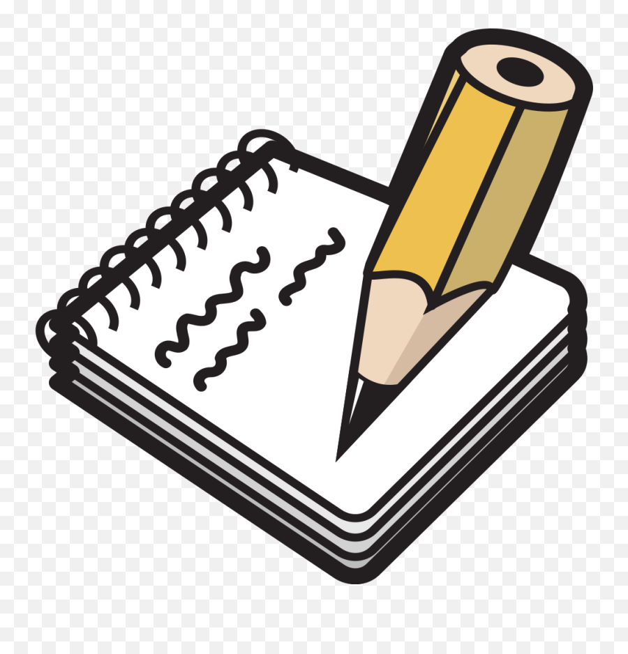 Clipart Notebook And Pencil - Notepad And Pencil Clipart Emoji,Pencil Edit Emoji