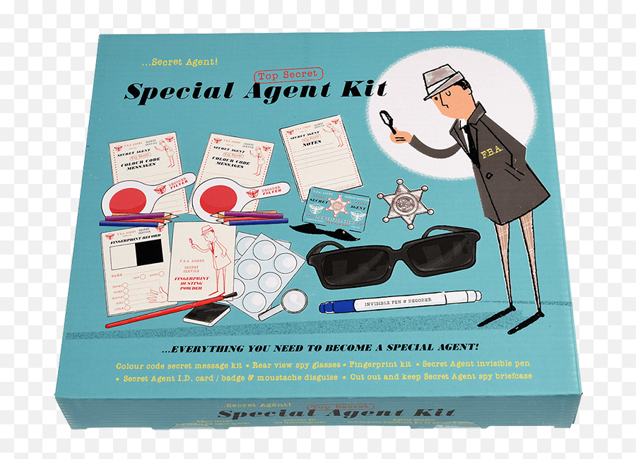 Special Agent Spy Kit - Mrs Zebra Emoji,Confetti Emoji Copy