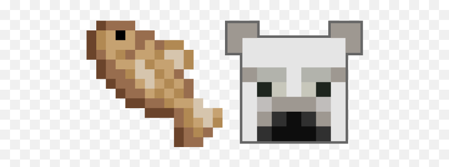 Top Downloaded Cursors - Custom Cursor Polar Bear Fish Minecraft Emoji,Minecraft Thinking Emoji Skin