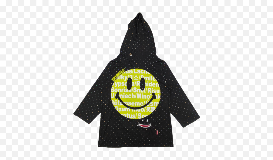 Dope Smiley Face Big Logo Polka Dot Half Sleeve Hoodie Emoji,Big Happy Emoticon