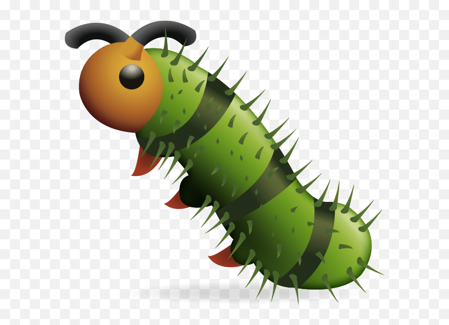 Cute Emoji Art - Caterpillar Emoji,Mason Jar Emoji