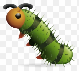 Cute Emoji Art - Caterpillar Emoji,Mason Jar Emoji