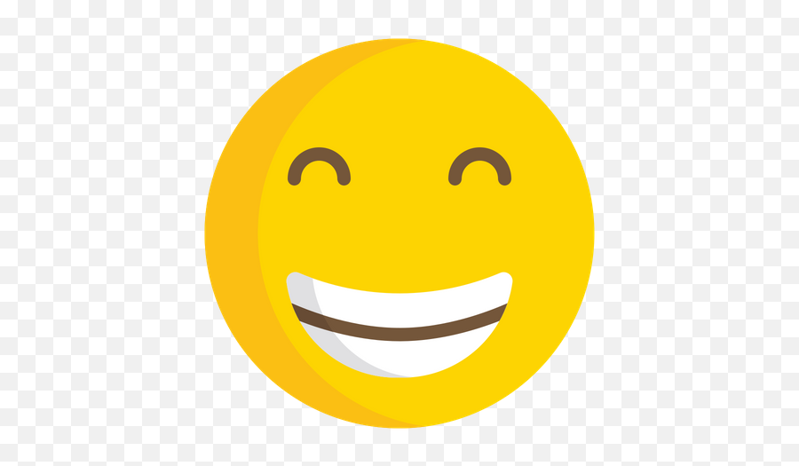 Grinning Face With Smiling Eyes Emoji Icon Of Flat Style - Happy,Cat Smile Emoji