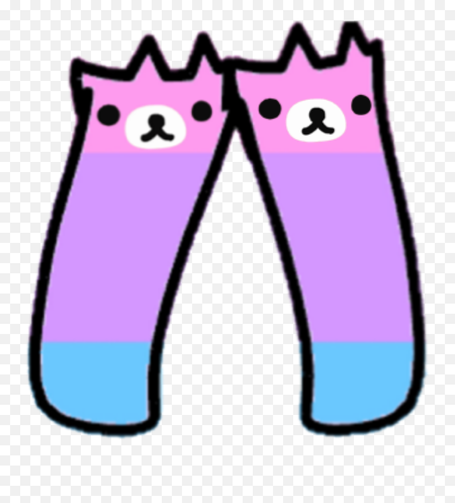 Gacha Gachalife Gachaverse Bear Sticker By 2000 - Gacha Life Clothes Bi Emoji,Custom Emoji Socks