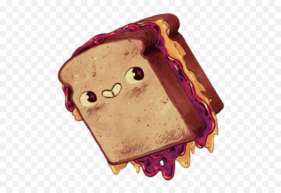 Sandwich Peanutbutter Jelly Sticker - Sandwich Emoji,Peanut Butter Jelly Emoji