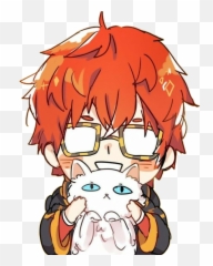 707 Seven Sticker - Happy Emoji,Seven Mystic Messenger Emoji