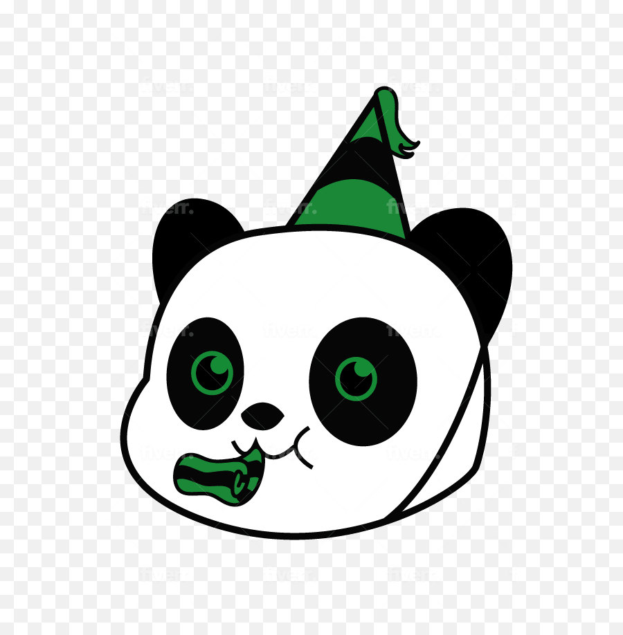 Create Custom Twitch Emotes By Pandadrawings Fiverr - Dot Emoji,Cat In The Hat Emoji