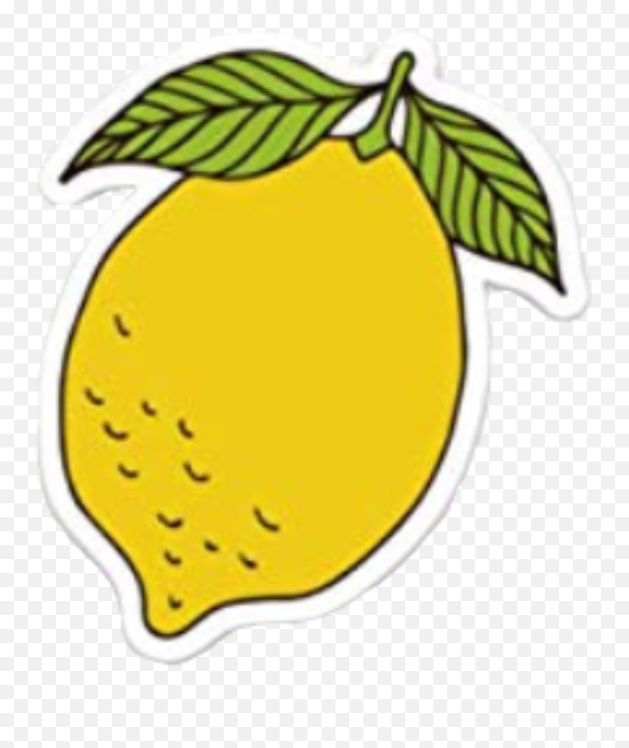 Lemon - Vsco Stickers Yellow Lemon Emoji,Lemon Emoji Sticker