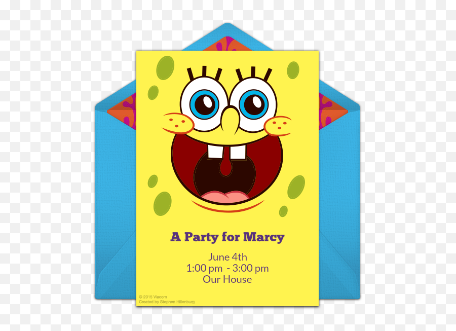Musings Of An Average Mom Spongebob - Blank Spongebob Birthday Invitation Emoji,Spongebob Emojis