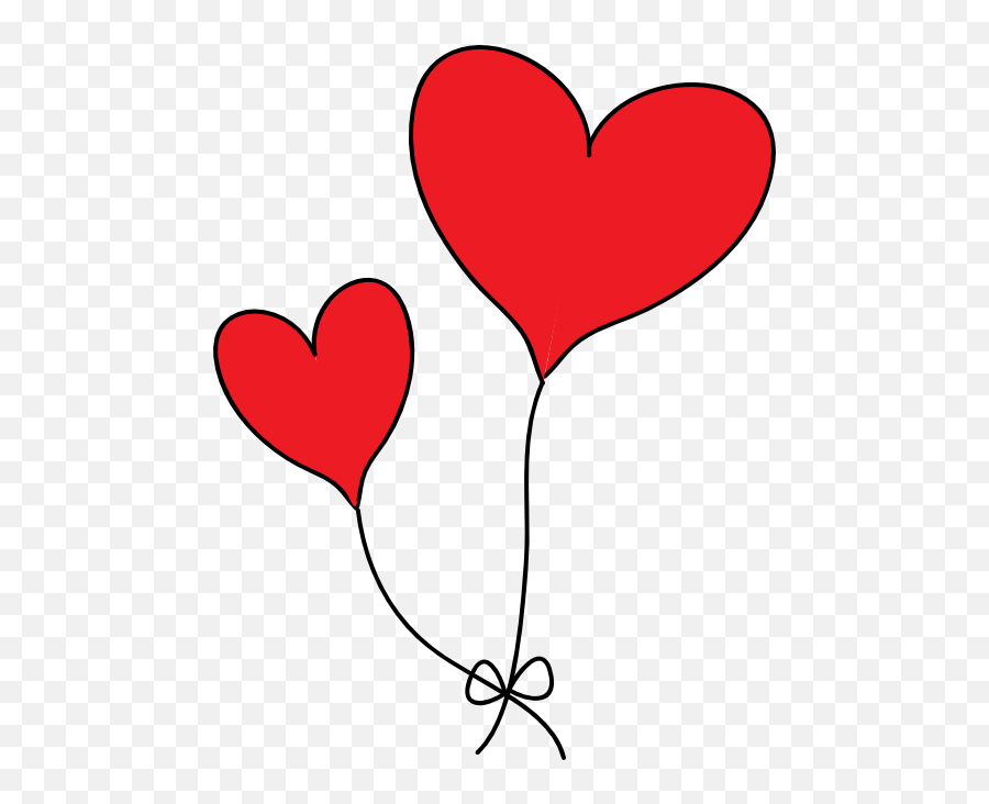 Ballon Clipart Heart Ballon Heart - Balloon Heart Clipart Emoji,Emoji Heart Balloons