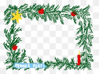 Frame Cartoon Xmas Christmas Branches Happy - Natal Kartun Emoji,Emotion Weihnachten Kostenlose
