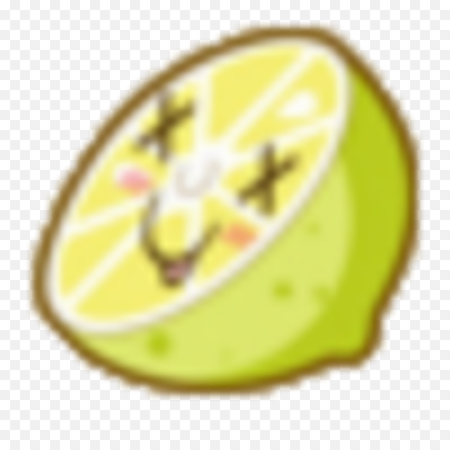 Kawaii Lemon Sliced Face Faces Sticker - Sweet Lemon Emoji,Lemon Emoji Face Png