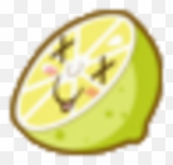 Kawaii Lemon Sliced Face Faces Sticker - Sweet Lemon Emoji,Lemon Emoji Face Png