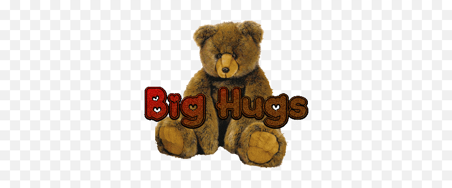 Animated Emoticons Image Fun Cute Gif - Animated Gif Teddy Bear Hug Emoji,