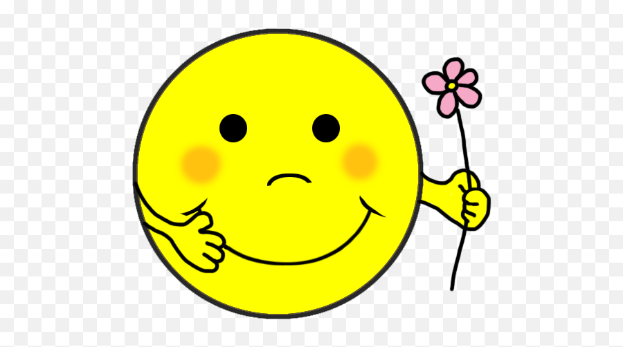 Smiley Face Clipart - Smiley Face Flowers Emoji,Flower Emoticon Face