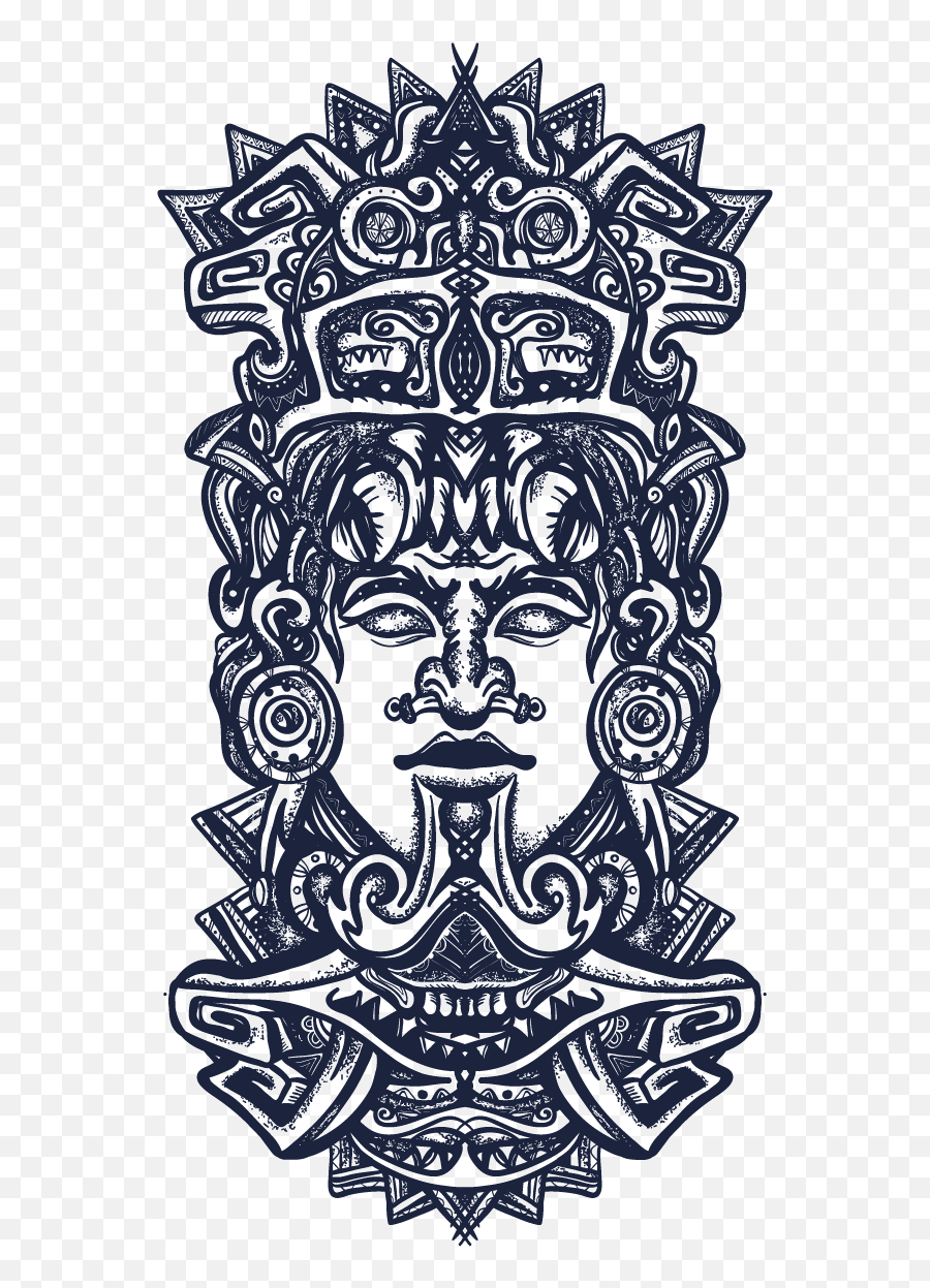 Mofo - Brad Kearns Aztec Totem Emoji,Beutiful Predator - Synthetic Emotions