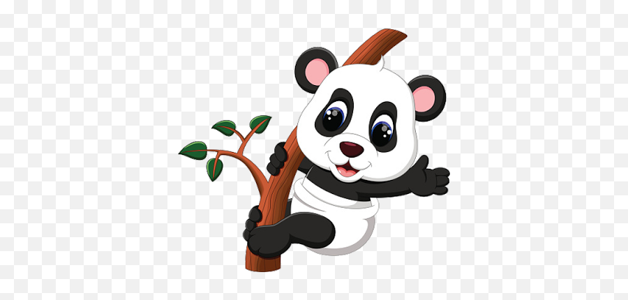 Download Baby Panda Png Photo - Panda Climbing Tree Clipart Clipart Cute Panda Png Emoji,Climbing Emoji
