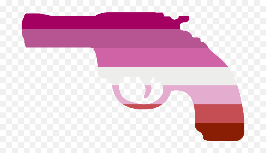 Lesbiangun - Pride Gun Emoji,Discord Gun Emoji
