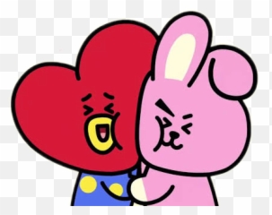 Freetoeditcooky Tata Jungkook V Taehyung Bt21 Bts - Bt21 Cooky Y Tata Emoji,Bts V As An Emojis