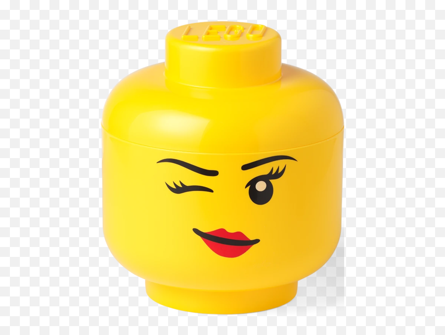 Lego Storage Head Large Boy Girl 9 - Lego Head Emoji,Lego Facial Emotions Coloring Pages