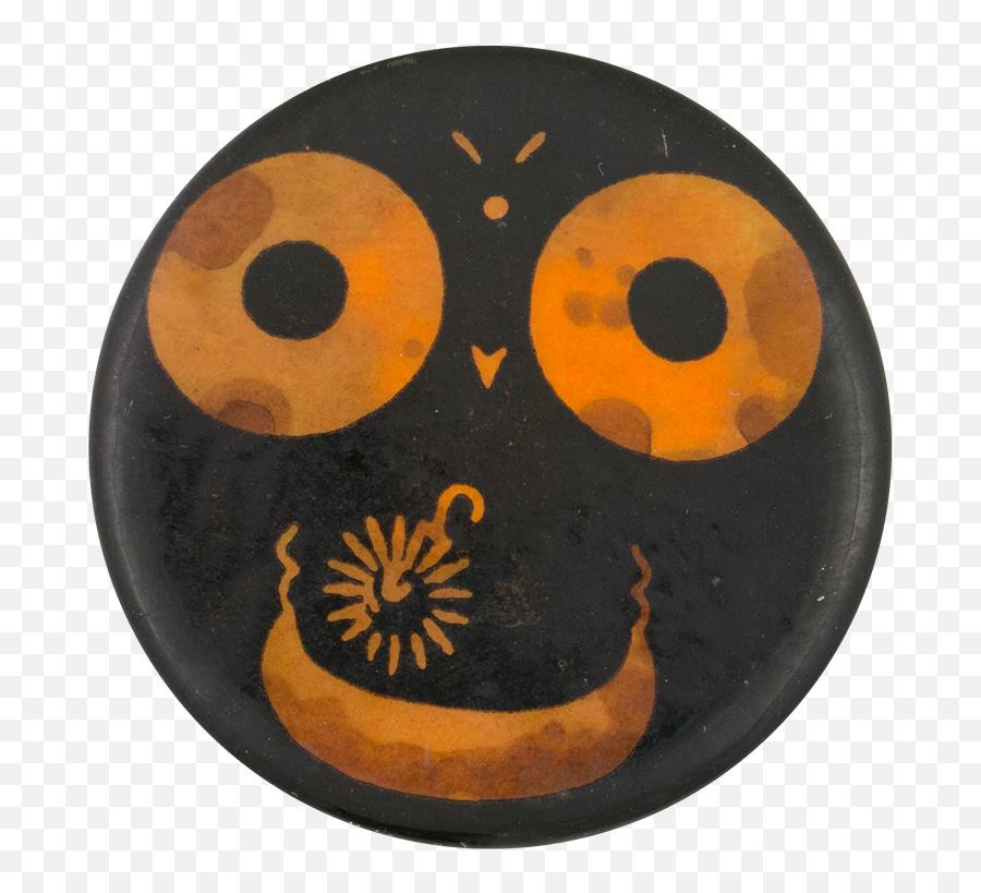 Orange And Black Face Busy Beaver Button Museum - Dot Emoji,Raise Eyeborws Emoticon