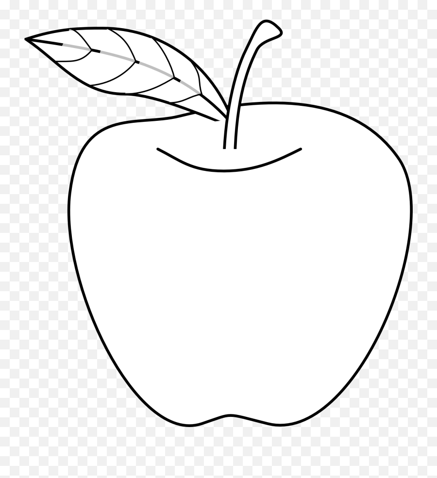 Black And White Drawing Of The Apple Free Image Download Emoji,Apple Emotions