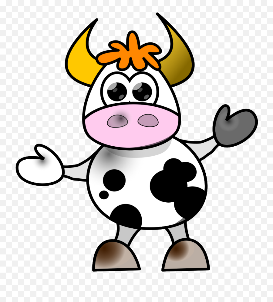 Cartoon Cow Png Svg Clip Art For Web - Download Clip Art Cartoon Funny Cows Png Emoji,Animated Head Banging On Desk Emoticon