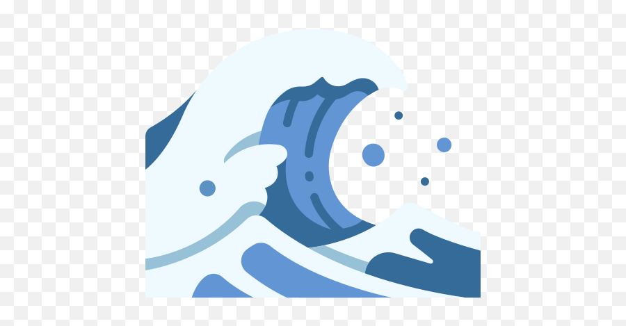 Wave Ocean Sea Water Surf Splash - Wave Icon Png Emoji,Waves Emoticon Japanese