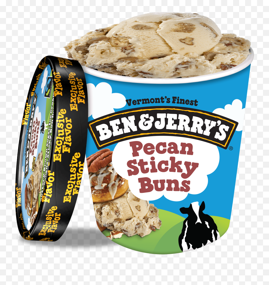 Pecan Sticky Buns Ice Cream - Ben And Chunky Monkey Emoji,Emoticon Sticky Buns