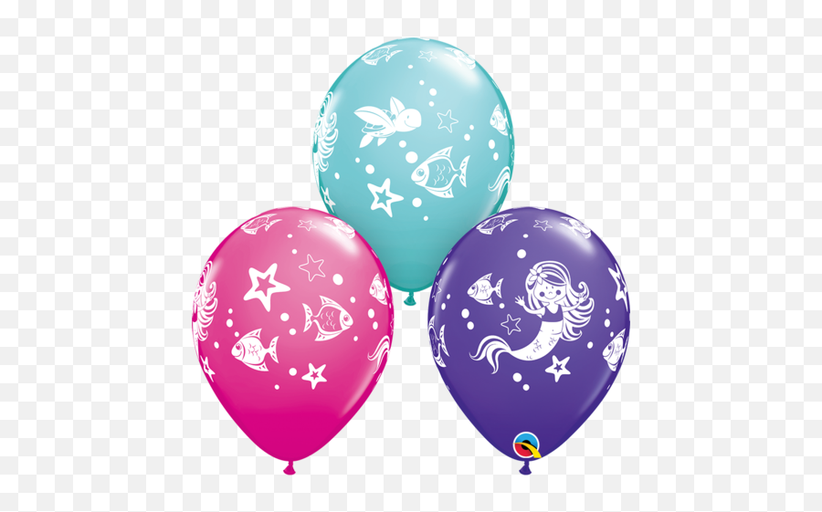 Mermaids - Balloon Shop Mermaid Latex Balloons Emoji,Angry Birds Gummies With Emojis?!?!
