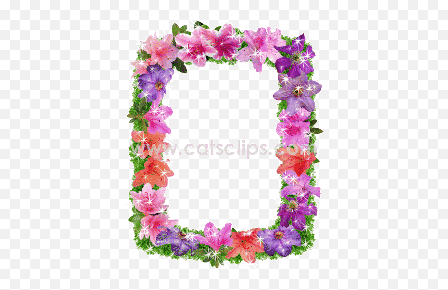 Top My Little Pony Equestria Girls Twilight Sparkle Hentai - Flowers Border Gif Emoji,Emoticons With Leis
