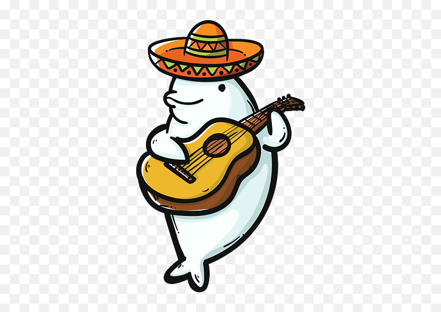 Beluga Mariachi Beluga Whale Beluga Tee Tapestry For Sale By - Beluga Whale Funny Drawing Emoji,Facebook Emoticon Mariachi