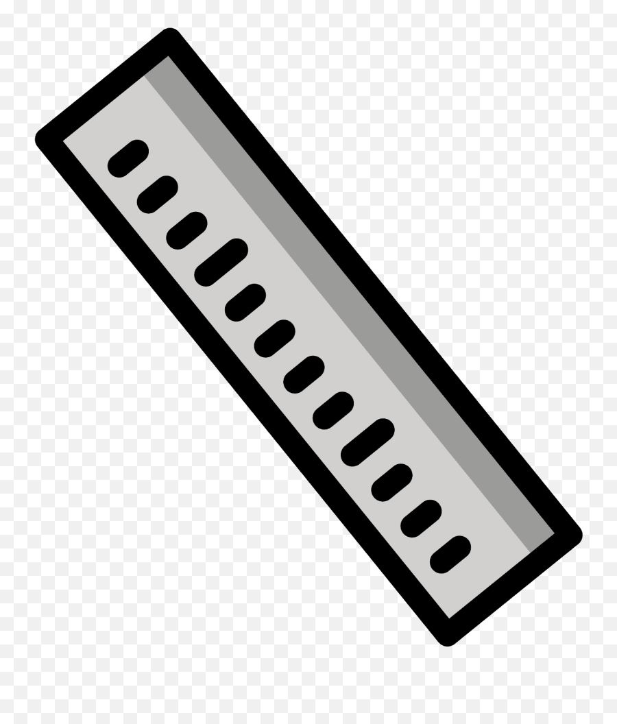 Straight Ruler Emoji Clipart Free Download Transparent Png - Horizontal,Straight Line Emoji