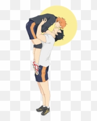 Haikyuu Kagehina Yaoi Kiss Kagehinaa Sticker By Emoji,Emoji Girl Kissing Template