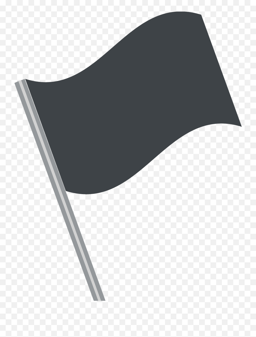 Black Flag Emoji Clipart - Fahne Emoji,White Flag Emoji