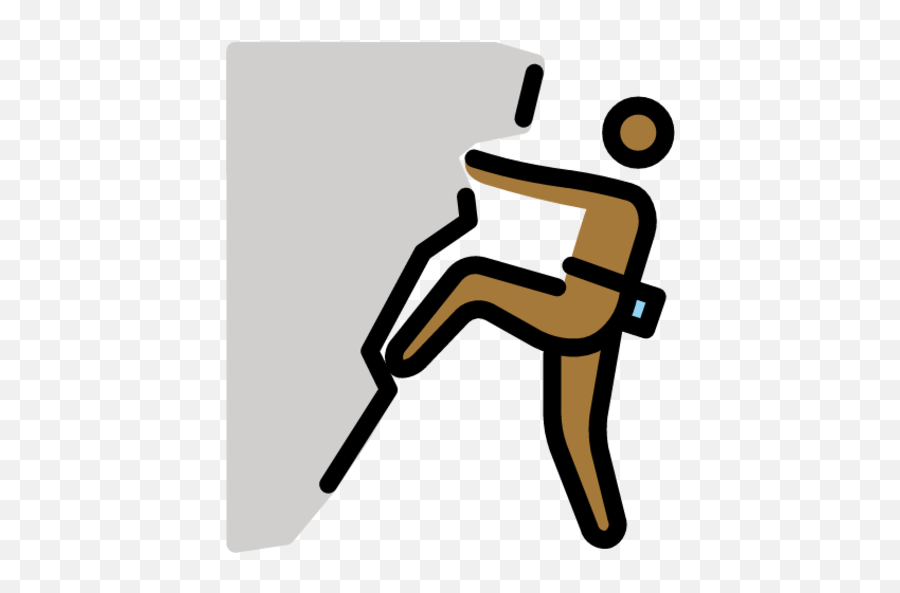 Man Climbing Medium - Dark Skin Tone Emoji Download For,Emoji That Represent Climb