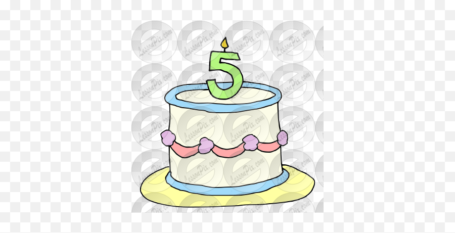 Fifth Birthday Picture For Classroom Therapy Use - Great Emoji,Facebook Emoticon F9 Borthday Cake