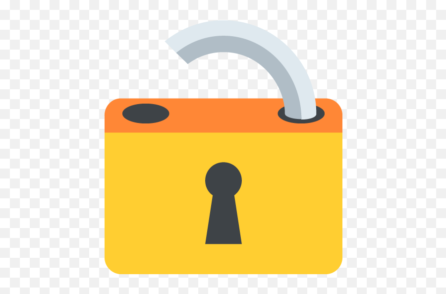 Open Lock - Emoji Safe,Unlocked Lock Emoji