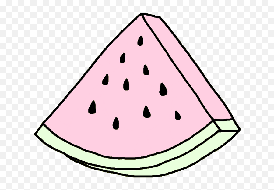 Pink Clipart Watermelon Pink - Pastel Tumblr Stickers Png Emoji,Melon Emoji