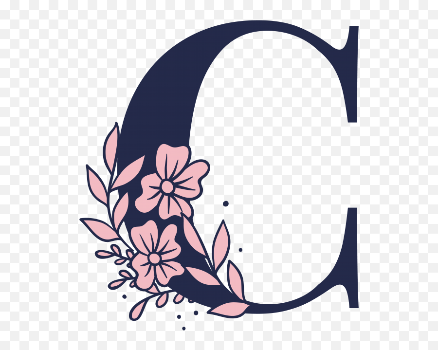 Floral Alphabet C Letter Png Transparent Image Emoji,Letter K In Emojis Wallpaer