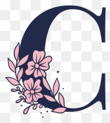 Floral Alphabet C Letter Png Transparent Image Emoji,Letter K In Emojis Wallpaer