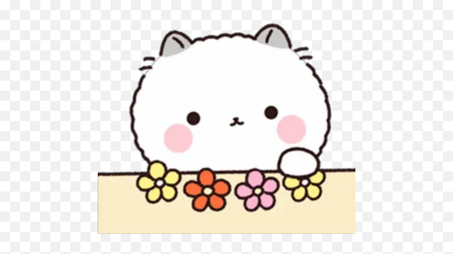 Sticker Maker - Lovely Fluffy Cat 2 Emoji,Two Cats Emoticon Imange