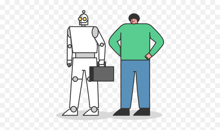 Human Vs Robot Icon - Download In Flat Style Emoji,Discord Robot Emoji