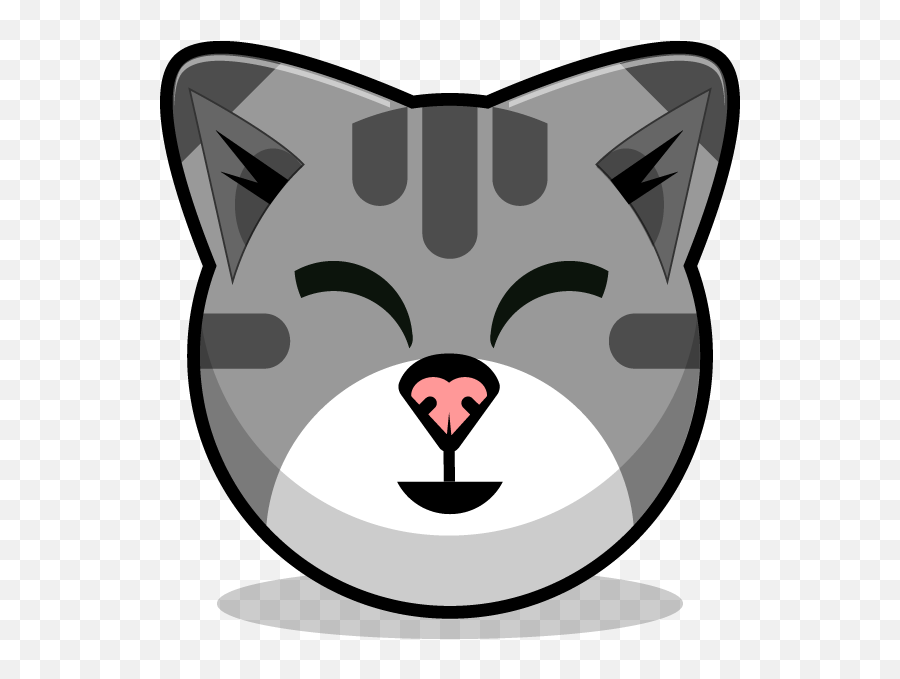 Kitty Cat Stickers - Dot Emoji,Cat Emoji Meme