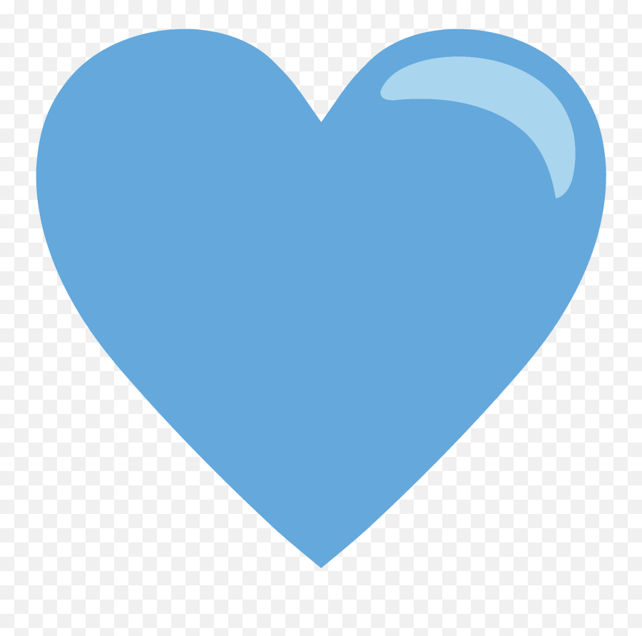 Blue Heart Emoji Clipart - Blue Heart,Blue Emoji Png
