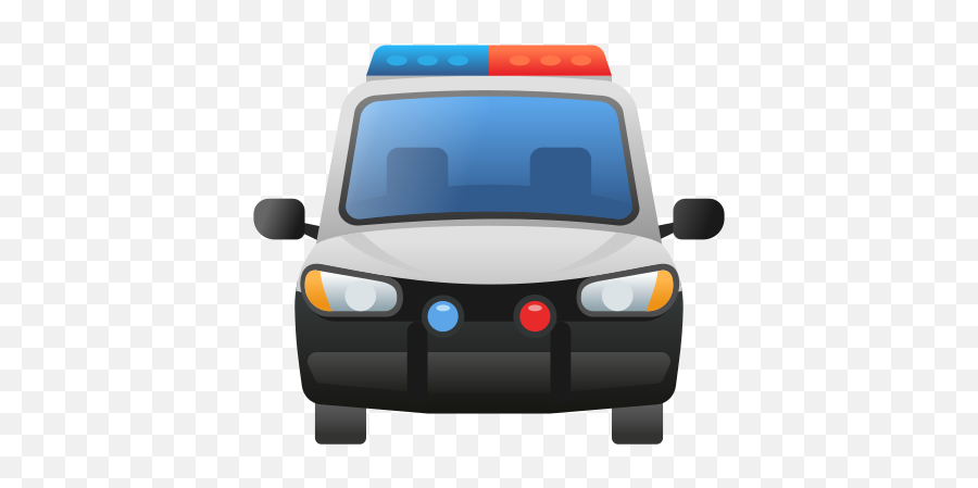 Oncoming Police Car Icon - Police Car Emoji,Police Car Light Emoji