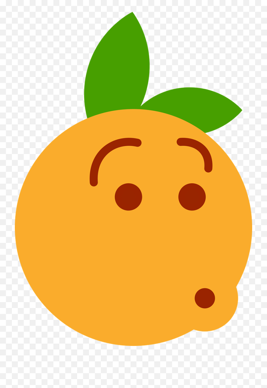 If Clémentine Orange Surprise - Smiley Émoticône Clipart Clementines Clipart Emoji,Robot Emoticons