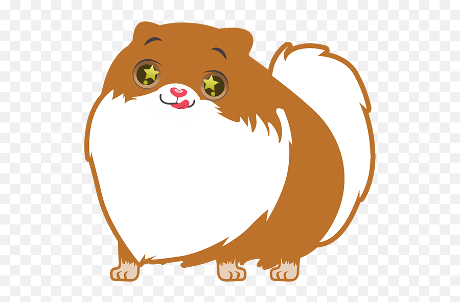 Pom Pom Pomeranian Stickers By Batsu - Animal Figure Emoji,Pompom Emoji Pom Pom Pomeranian Stickers By Batsu - Animal Figure Emoji,Pompom Emoji