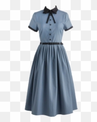 Dress Bluedress Blue Fashion 50s - Old Fashioned Pinterest Vintage Dresses Emoji,Blue Emoji Dress