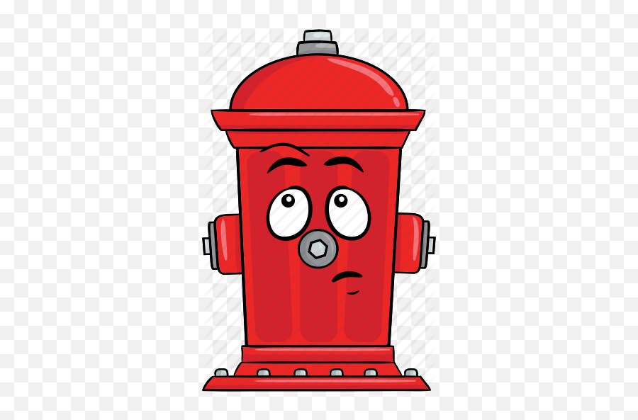 Cartoon Emoji Fire Hydrant Smiley Icon - Download On Iconfinder Fire Hydrant Cartoon Fire Hose,The Emoji With Fire And A Dog